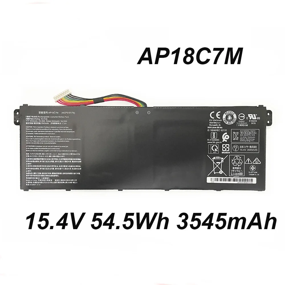 AP18C7M AP18C7K 54,5 Втч аккумулятор для ноутбука Acer Swift 3 SF313-52 SF313-52G SF313-53 Swift 5 SF514-54T 54GT 55T 55TA Series
AP18C7M AP18C7K 54,5 Втч аккумулятор для ноутбука Acer Swift 3 SF313-52 SF313-52G SF313-53 Swift 5 SF514-54T 54GT 55T 55TA Series