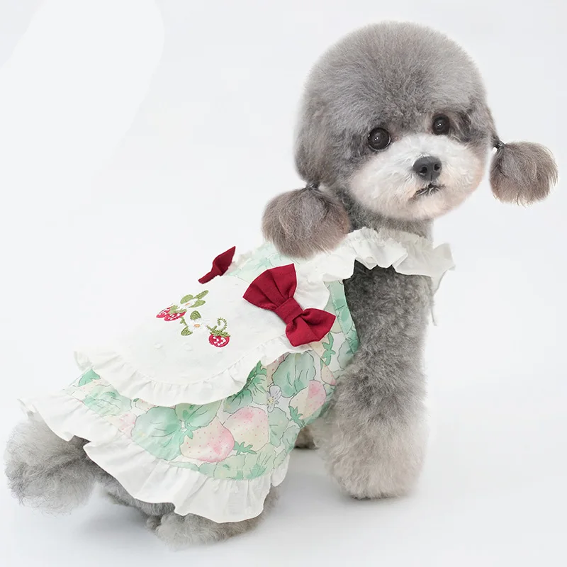 Luxury INS Dog Princess Dress Elegant Bowknot Puppy Floral Clothes Spring Summer Party Wedding Dresses for Pomeranian Yorkshire
Luxury INS Dog Princess Dress Elegant Bowknot Puppy Floral Clothes Spring Summer Party Wedding Dresses for Pomeranian Yorkshire