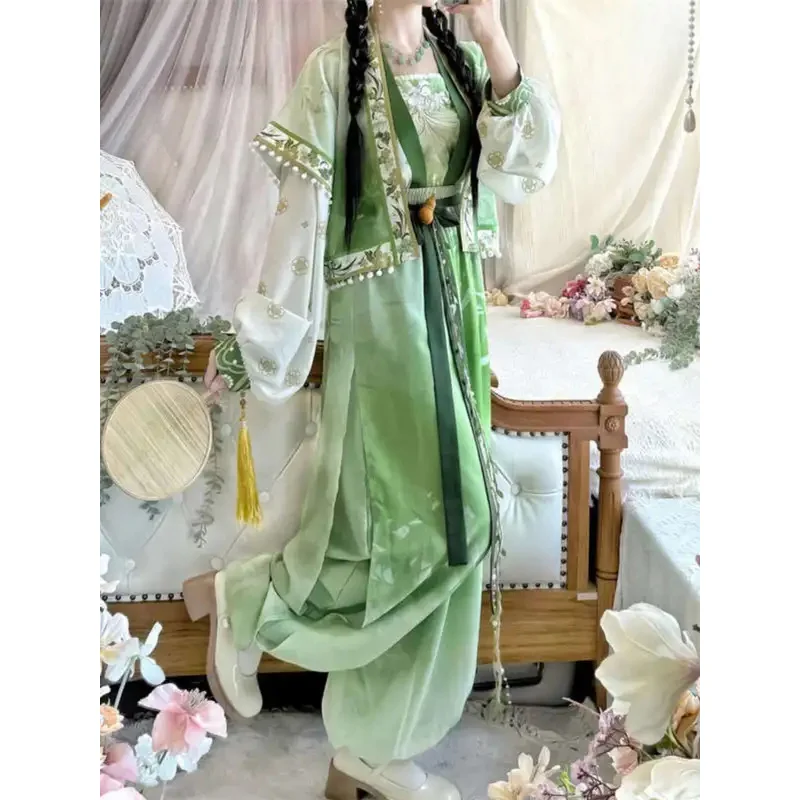 Han Elements Tang Beizi Lantern Pants Song System Pleated Skirt Guofeng Daily Style Hanfu Cos Cosplay Green
Han Elements Tang Beizi Lantern Pants Song System Pleated Skirt Guofeng Daily Style Hanfu Cos Cosplay Green