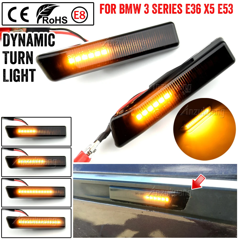 Dynamic Fender Turn signal For BMW X5 E53 2000-2005 Led Light Side Marker Sequential Lamp E36 1997
Dynamic Fender Turn signal For BMW X5 E53 2000-2005 Led Light Side Marker Sequential Lamp E36 1997