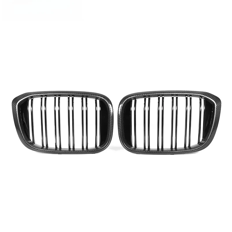 Dry Carbon Fiber Front Grille for X3 G01 X4 G02 X3M F97 X4M F98 18-21 Front Air Vent Kidney Grill Dual-Slat Replacement Type
Dry Carbon Fiber Front Grille for X3 G01 X4 G02 X3M F97 X4M F98 18-21 Front Air Vent Kidney Grill Dual-Slat Replacement Type