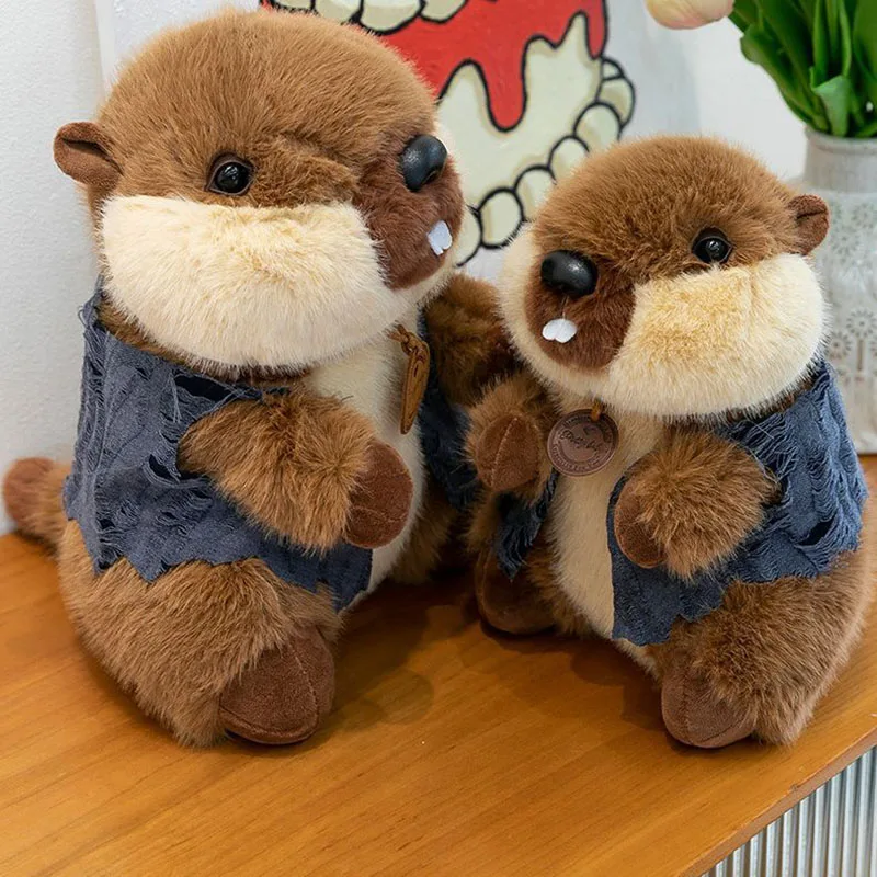 Simulation Groundhog Plush Toy with Denim Jacket Cute Squishy Stuffed Marmot Doll Adorable Plushie for Kids Valentine's Day Gift
Simulation Groundhog Plush Toy with Denim Jacket Cute Squishy Stuffed Marmot Doll Adorable Plushie for Kids Valentine's Day Gift