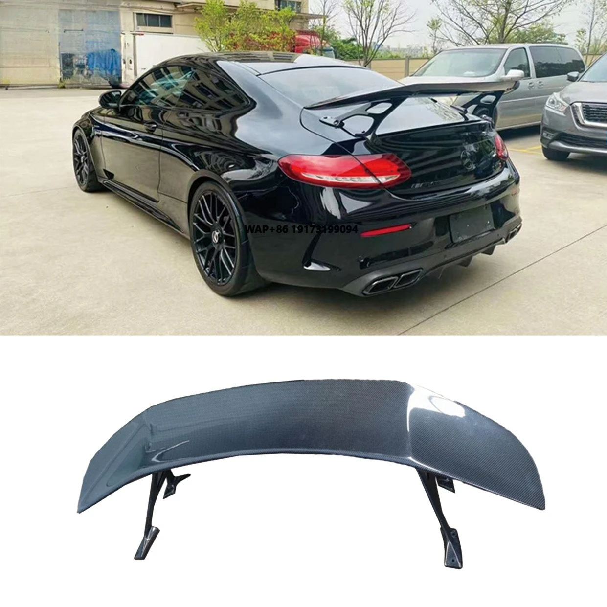 Rear Carbon Fiber Bumper Spoiler Flaps for C-Class W205 C63 Coupe New Condition
Rear Carbon Fiber Bumper Spoiler Flaps for C-Class W205 C63 Coupe New Condition