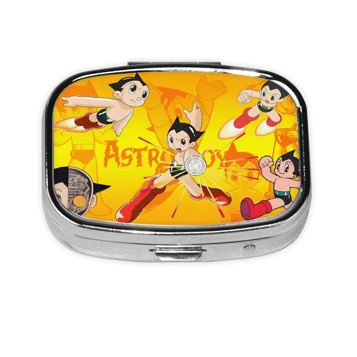 Metal A-Astroed Boy Comics Travel Square Pill Organizer Robot Portable Medicine Box Pill Case Splitters for Pockets Purse
Metal A-Astroed Boy Comics Travel Square Pill Organizer Robot Portable Medicine Box Pill Case Splitters for Pockets Purse