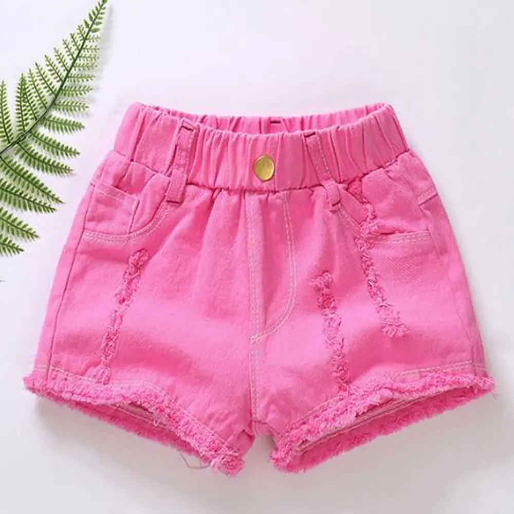 Girls' shorts in summer, children's western style, children's denim shorts, hot pants and holes, fashionable and colorful.
Girls' shorts in summer, children's western style, children's denim shorts, hot pants and holes, fashionable and colorful.