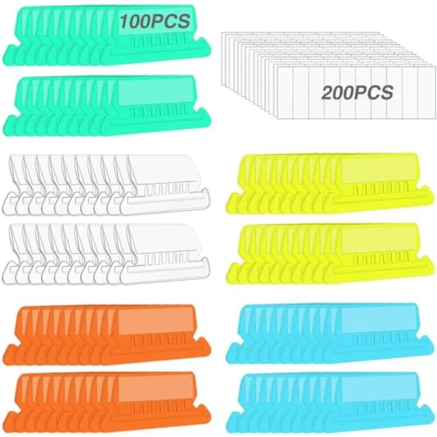 File Folder Tabs, Insertable Plastic Tabs Hanging Folder Tabs, 100 Pcs Hanging File Folder Tabs with 200Pcs Inserts for Hanging
File Folder Tabs, Insertable Plastic Tabs Hanging Folder Tabs, 100 Pcs Hanging File Folder Tabs with 200Pcs Inserts for Hanging