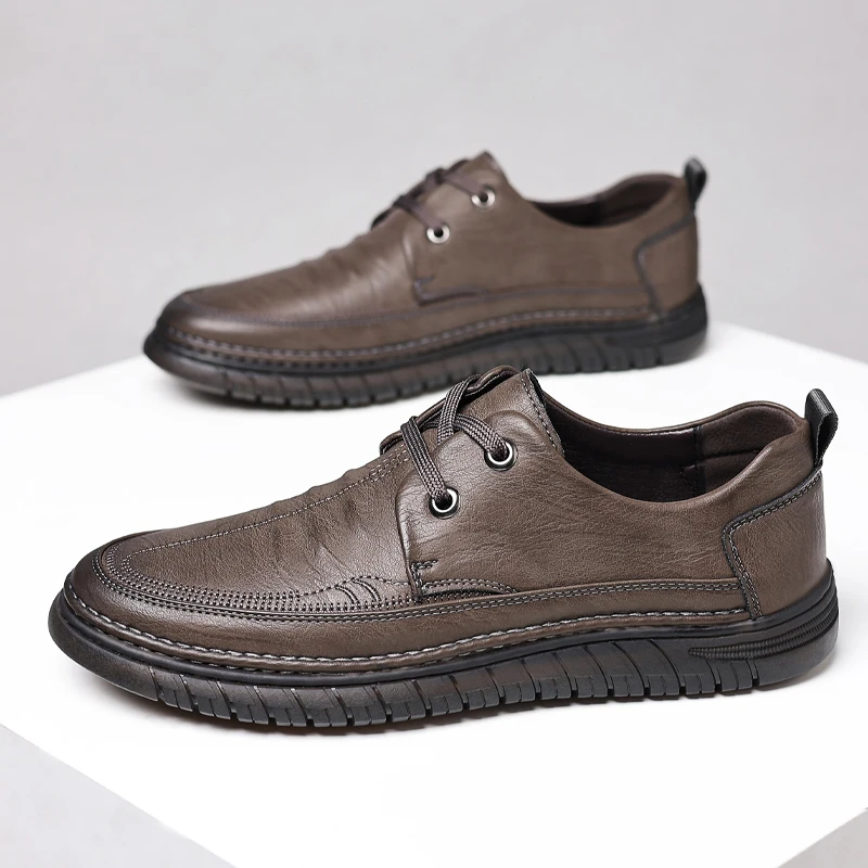 New Fashion Brand Classic Lace Up Loafers Men's Spring Soft Leather Comfortable Casual Business Oxford Shoes Outdoor Men's Shoes
New Fashion Brand Classic Lace Up Loafers Men's Spring Soft Leather Comfortable Casual Business Oxford Shoes Outdoor Men's Shoes