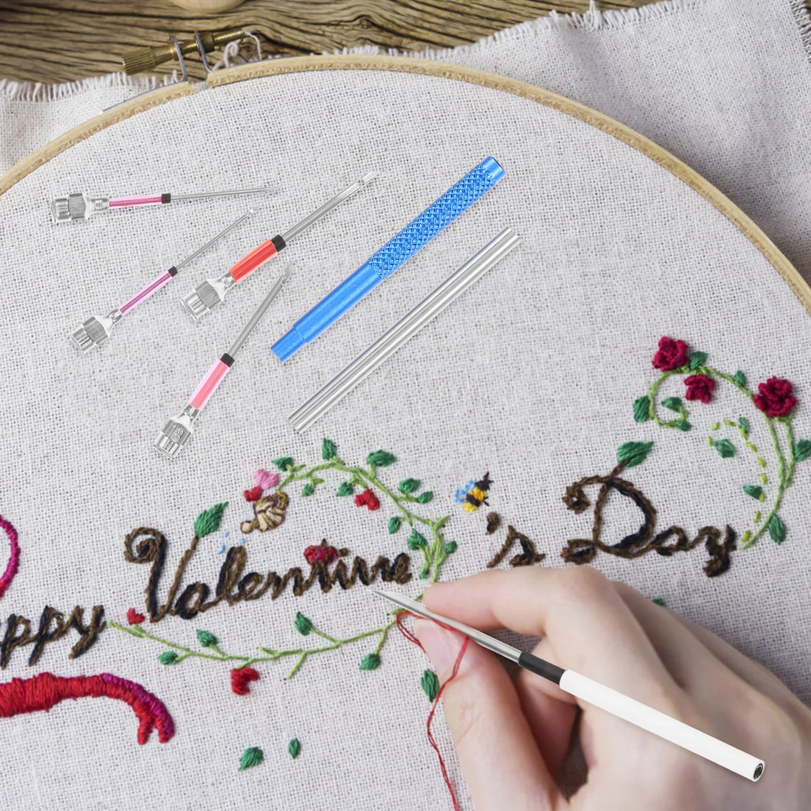 1Set Punch Needle Kit Embroidery Needles Lightweight DIY Embroidery Tool for Sewing Cross Stitch Craft Supplies Beginners
1Set Punch Needle Kit Embroidery Needles Lightweight DIY Embroidery Tool for Sewing Cross Stitch Craft Supplies Beginners