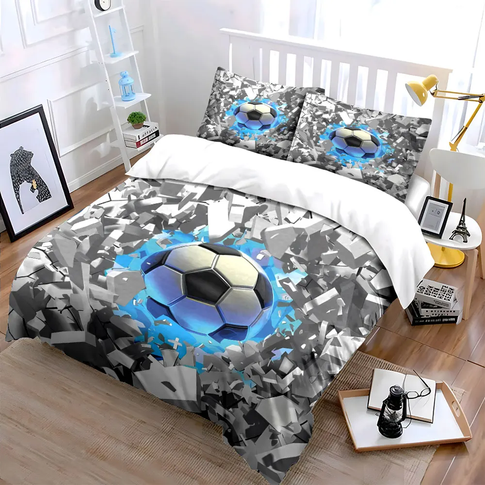 Dynamic Soccer-Themed Three-Piece Set kid's and adults' bedroom decor, Exquisite three-piece bedding set gift
Dynamic Soccer-Themed Three-Piece Set kid's and adults' bedroom decor, Exquisite three-piece bedding set gift