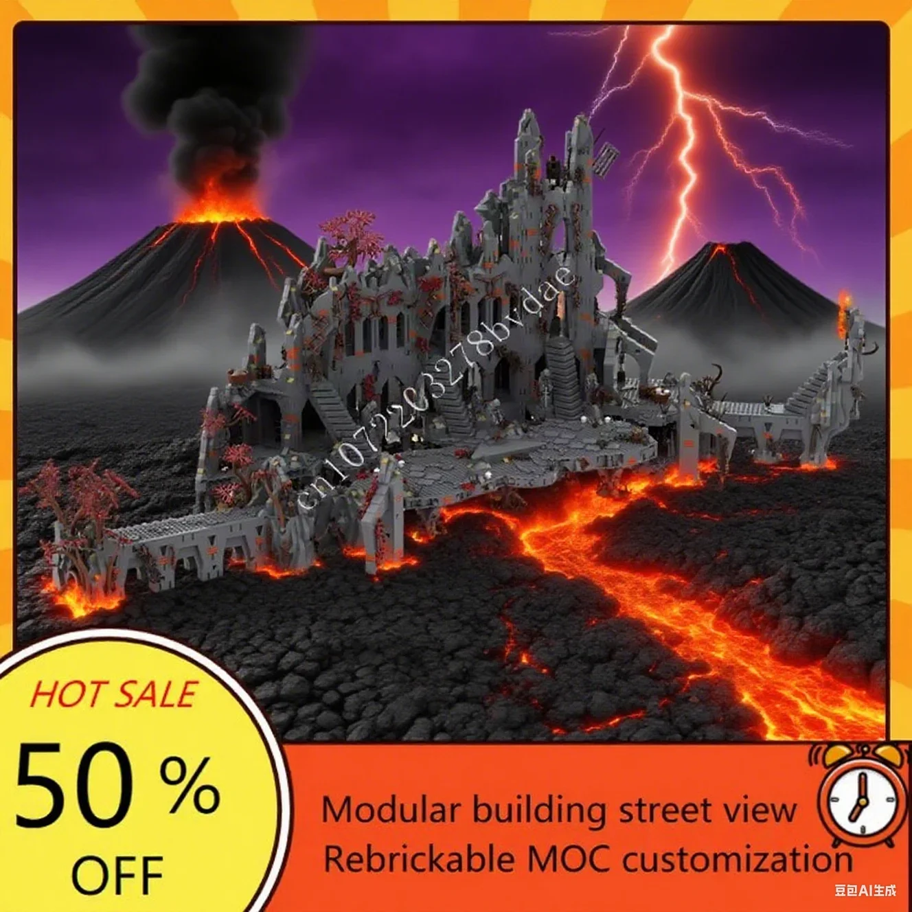 MOC Medieval Castle Custom Puzzle Model UCS Dol-Guldur Technical DIY Assembly Architecture Set Toy For Xmas Child Holiday Gift
MOC Medieval Castle Custom Puzzle Model UCS Dol-Guldur Technical DIY Assembly Architecture Set Toy For Xmas Child Holiday Gift