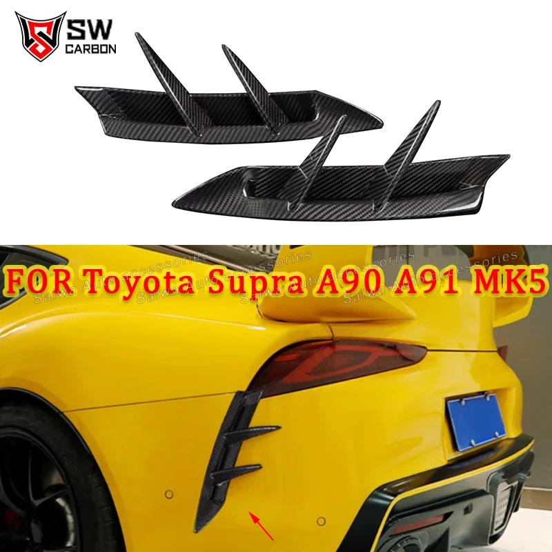 Для Toyota GR Supra A90 A91 MK5 2019+ задний бампер из углеродного волокна, боковые канавки, спойлер, сплиттер, плавники, крылышко, вентиляционное отверстие, обвес
Для Toyota GR Supra A90 A91 MK5 2019+ задний бампер из углеродного волокна, боковые канавки, спойлер, сплиттер, плавники, крылышко, вентиляционное отверстие, обвес