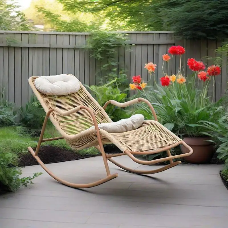 Living room balcony lunch break rattan chair household leisure chair outdoor rocking chair
Living room balcony lunch break rattan chair household leisure chair outdoor rocking chair