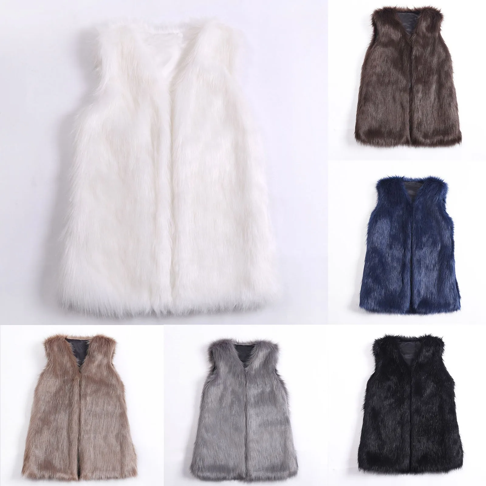 Womens Sleeveless Wool Blend Solid Winter Loose Vest Coat Outwear Womens Vests
Womens Sleeveless Wool Blend Solid Winter Loose Vest Coat Outwear Womens Vests