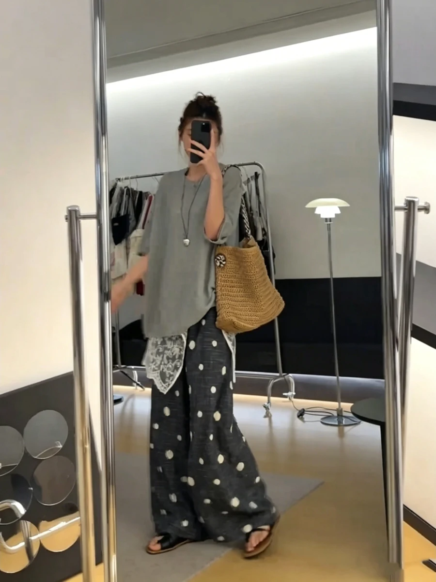plus Size Women's Summer Knitwear Midi Sleeve Embroidered Plaid Color Long Pants Fashion Set Casual Comfortable Fit
plus Size Women's Summer Knitwear Midi Sleeve Embroidered Plaid Color Long Pants Fashion Set Casual Comfortable Fit