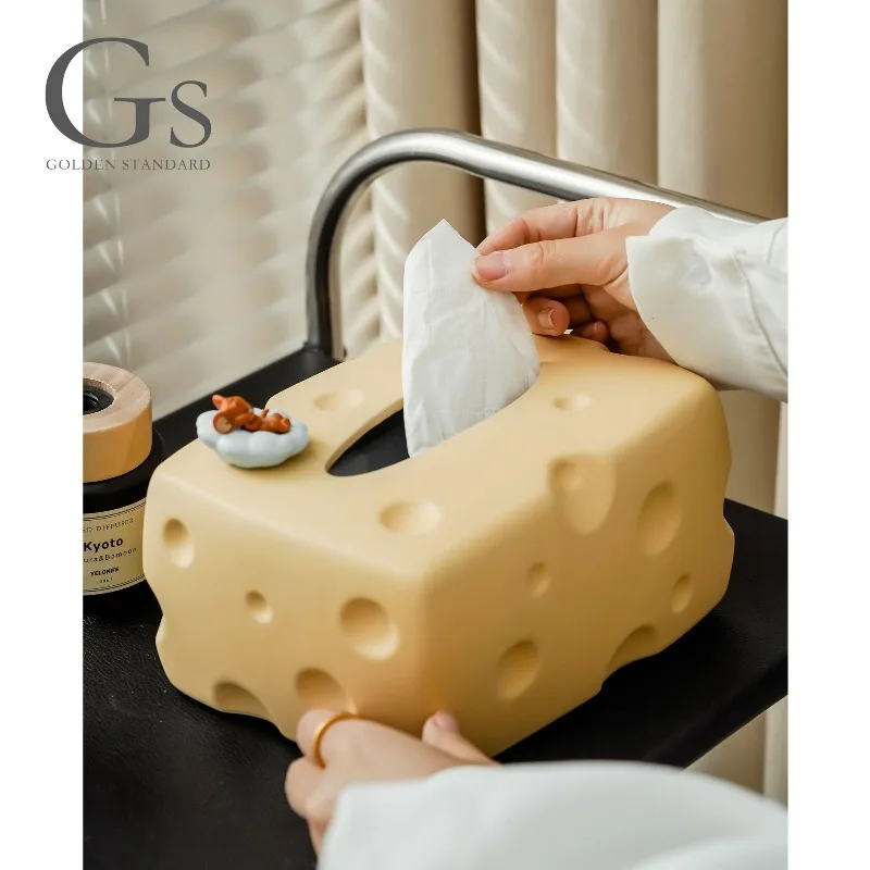 Creative Cheese Shaped Tissue Box - Ceramic Decorative Storage, Modern Luxury Home Decoration, Living Room, Bathroom, Kitchen
Creative Cheese Shaped Tissue Box - Ceramic Decorative Storage, Modern Luxury Home Decoration, Living Room, Bathroom, Kitchen