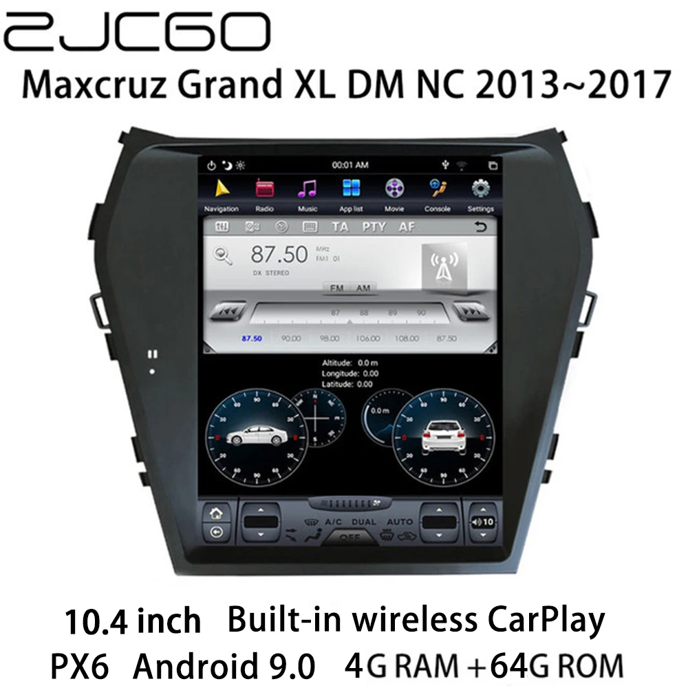 Car Multimedia Player Stereo GPS Radio Navigation NAVI Android 10.4 Screen for Hyundai Santa Fe Maxcruz Grand XL DM NC 2013~2017
Car Multimedia Player Stereo GPS Radio Navigation NAVI Android 10.4 Screen for Hyundai Santa Fe Maxcruz Grand XL DM NC 2013~2017