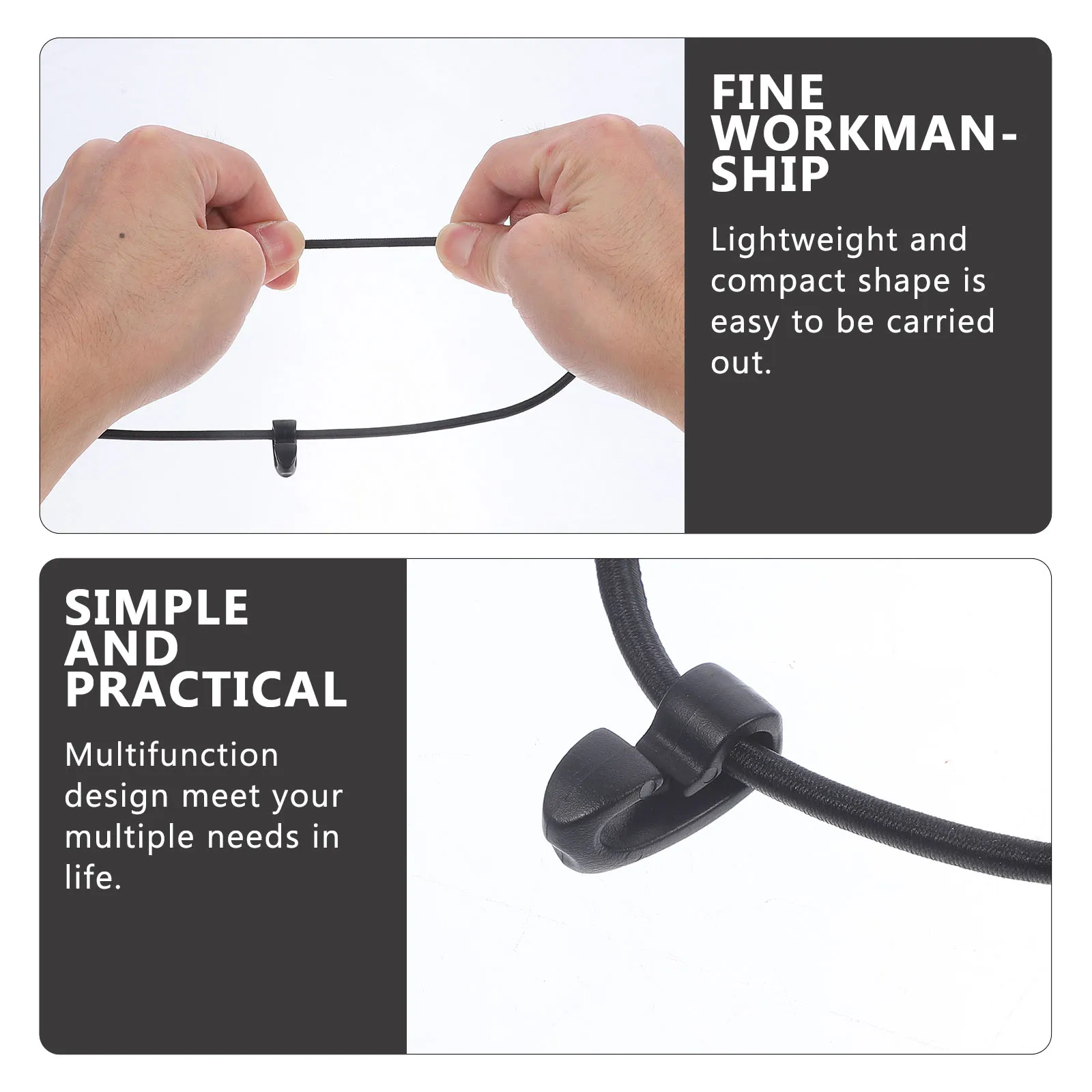 10pcs Elastic Cable Ties 18CM Bungee Cords Hooks Lightweight Durable Outdoor Binding Tool Storage Tent Fixing Wire Straps
10pcs Elastic Cable Ties 18CM Bungee Cords Hooks Lightweight Durable Outdoor Binding Tool Storage Tent Fixing Wire Straps
