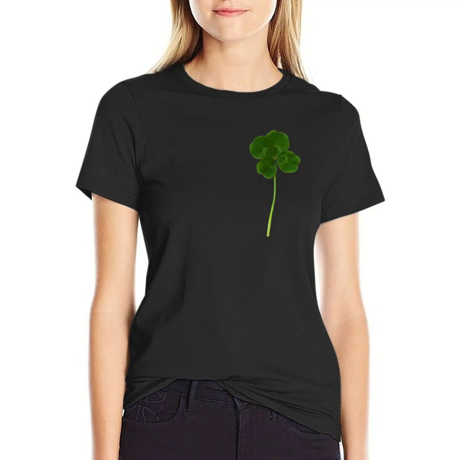 Real four-leaf clover T-Shirt plus size tops hippie clothes Aesthetic clothing Top Women
Real four-leaf clover T-Shirt plus size tops hippie clothes Aesthetic clothing Top Women