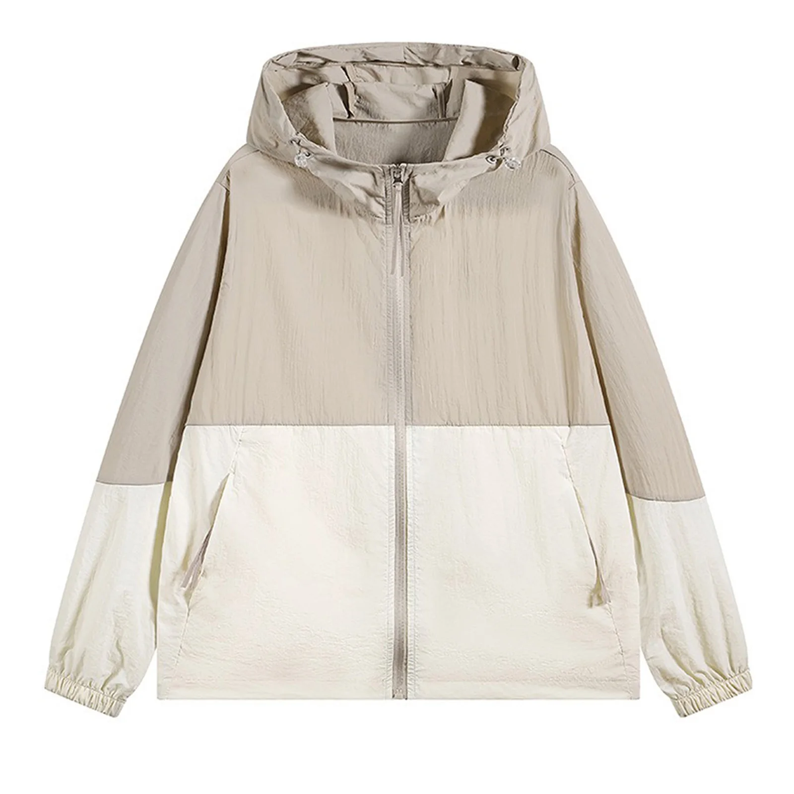 Womens Mens Hooded Outerwear Contrast Color Zipper Pockets Waterproof Sun Protection Jackets with Hood for Hiking Daily Casual
Womens Mens Hooded Outerwear Contrast Color Zipper Pockets Waterproof Sun Protection Jackets with Hood for Hiking Daily Casual