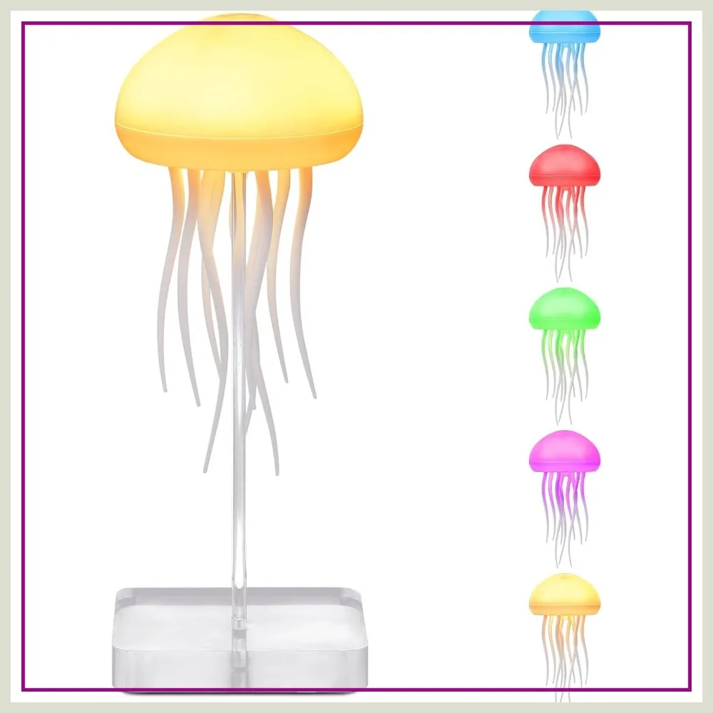 Voice Control Jellyfish Lamp with Dancing Legs, RGB Gradient Bedside Lamp, Rechargeable Touch Sensor Table Lamp, Christmas Gifts (Hanging + Base)
Voice Control Jellyfish Lamp with Dancing Legs, RGB Gradient Bedside Lamp, Rechargeable Touch Sensor Table Lamp, Christmas Gifts (Hanging + Base)