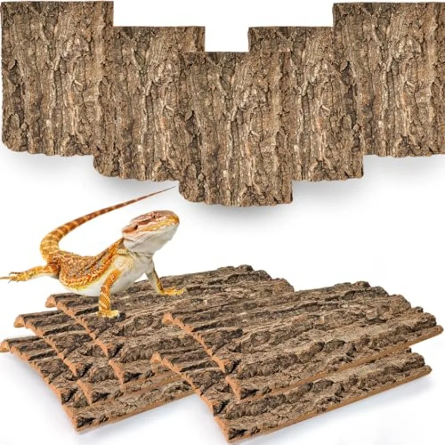 Cork Terrarium Background 11.8x7.9in 10PCS Natural Reptile Cork Bark Flats Terrarium Board Bearded Dragon Climbing Wall Mat Tan
Cork Terrarium Background 11.8x7.9in 10PCS Natural Reptile Cork Bark Flats Terrarium Board Bearded Dragon Climbing Wall Mat Tan