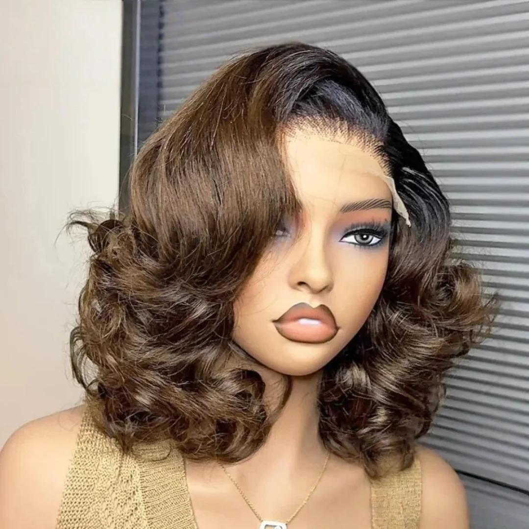 Preplucked Glueless 16Inch Ombre Brown Wave 5x5 Silk Base Soft Natural Jewish Human Hair Wig Baby Hair HD Lace European Hair
Preplucked Glueless 16Inch Ombre Brown Wave 5x5 Silk Base Soft Natural Jewish Human Hair Wig Baby Hair HD Lace European Hair