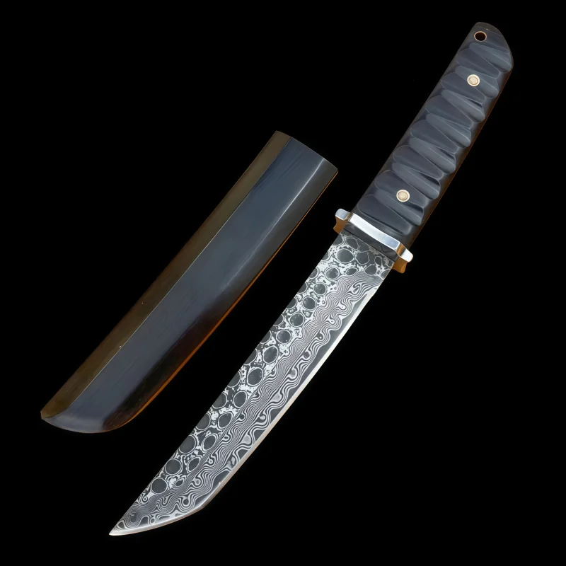 Открытый прямой нож Дамасская сталь VG10 высокой твердости японский самурай интегрированный фруктовый нож
Открытый прямой нож Дамасская сталь VG10 высокой твердости японский самурай интегрированный фруктовый нож