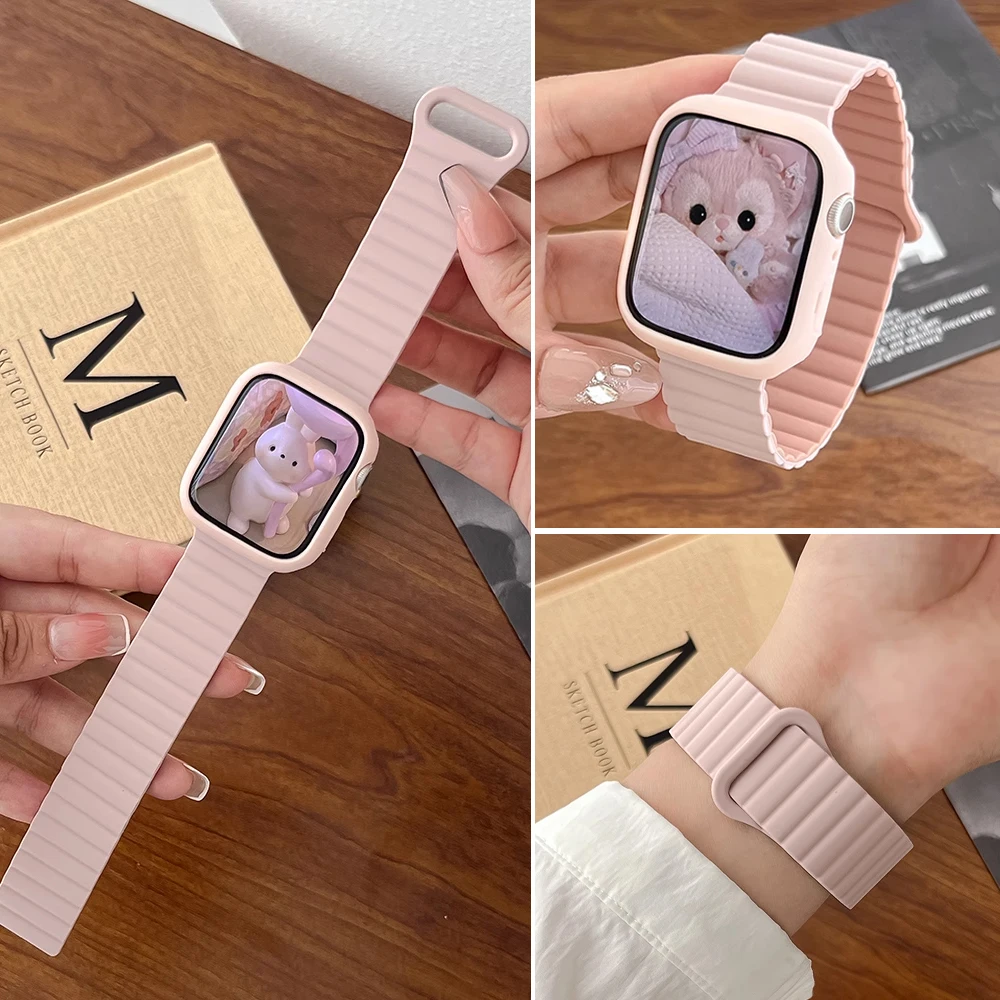 Магнитные ремешки для Apple Watch Band 45 мм 44 мм 49 мм 46 41 40 42 мм Силиконовый браслет correa iWatch Series 10 9 8 5 4 6 7 SE Ultra
Магнитные ремешки для Apple Watch Band 45 мм 44 мм 49 мм 46 41 40 42 мм Силиконовый браслет correa iWatch Series 10 9 8 5 4 6 7 SE Ultra