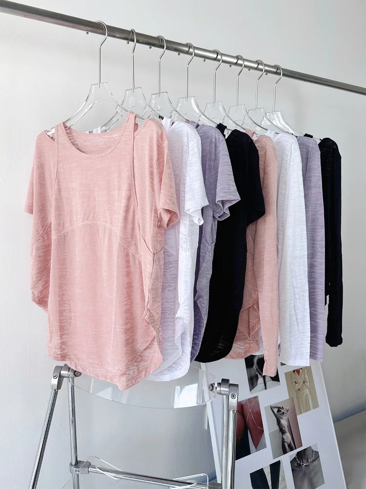 Ele Свободная женская спортивная одежда для йоги Qui Dry Running Top Fitn Training ort Sve круглая футболка средней длины
Ele Свободная женская спортивная одежда для йоги Qui Dry Running Top Fitn Training ort Sve круглая футболка средней длины