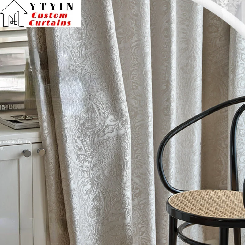 French Luxury Curtains for Living Room Blackout Bedroom Cotton Hemp Thickened Dining Room Elegant Fashion Milk White Decoration
French Luxury Curtains for Living Room Blackout Bedroom Cotton Hemp Thickened Dining Room Elegant Fashion Milk White Decoration