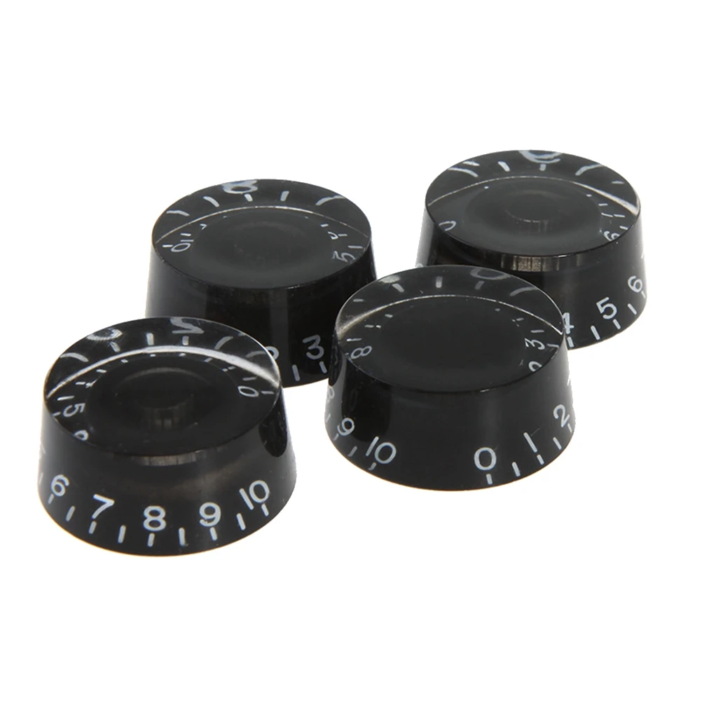 4 PCS/ Set Round Guitar Knobs Volume Tone Control Knobs Rotary Knobs for Style Electric Guitar Parts Replacement (Black)
4 PCS/ Set Round Guitar Knobs Volume Tone Control Knobs Rotary Knobs for Style Electric Guitar Parts Replacement (Black)