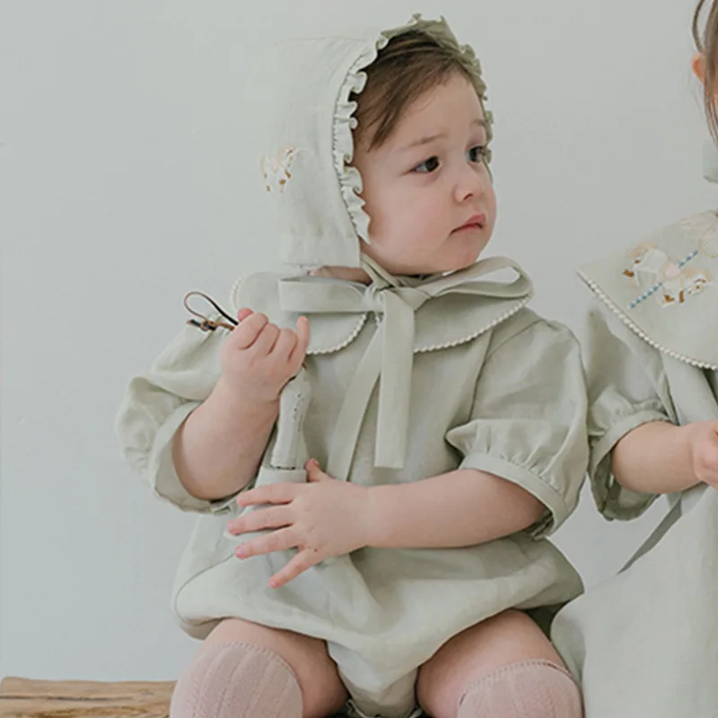 2024 Summer Rompers Children's Creeper Infant Baby's Cotton Cool Breathable Embroidery Round Neck Fashion Wrap Top
2024 Summer Rompers Children's Creeper Infant Baby's Cotton Cool Breathable Embroidery Round Neck Fashion Wrap Top