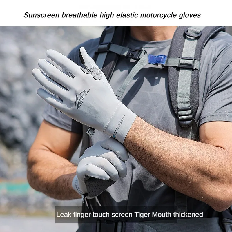 Thin Outdoor Mountaineering Fishing Gloves Anti Slip Sun Protection Breathability High Elasticity Tensile Motorcycle Gloves
Thin Outdoor Mountaineering Fishing Gloves Anti Slip Sun Protection Breathability High Elasticity Tensile Motorcycle Gloves