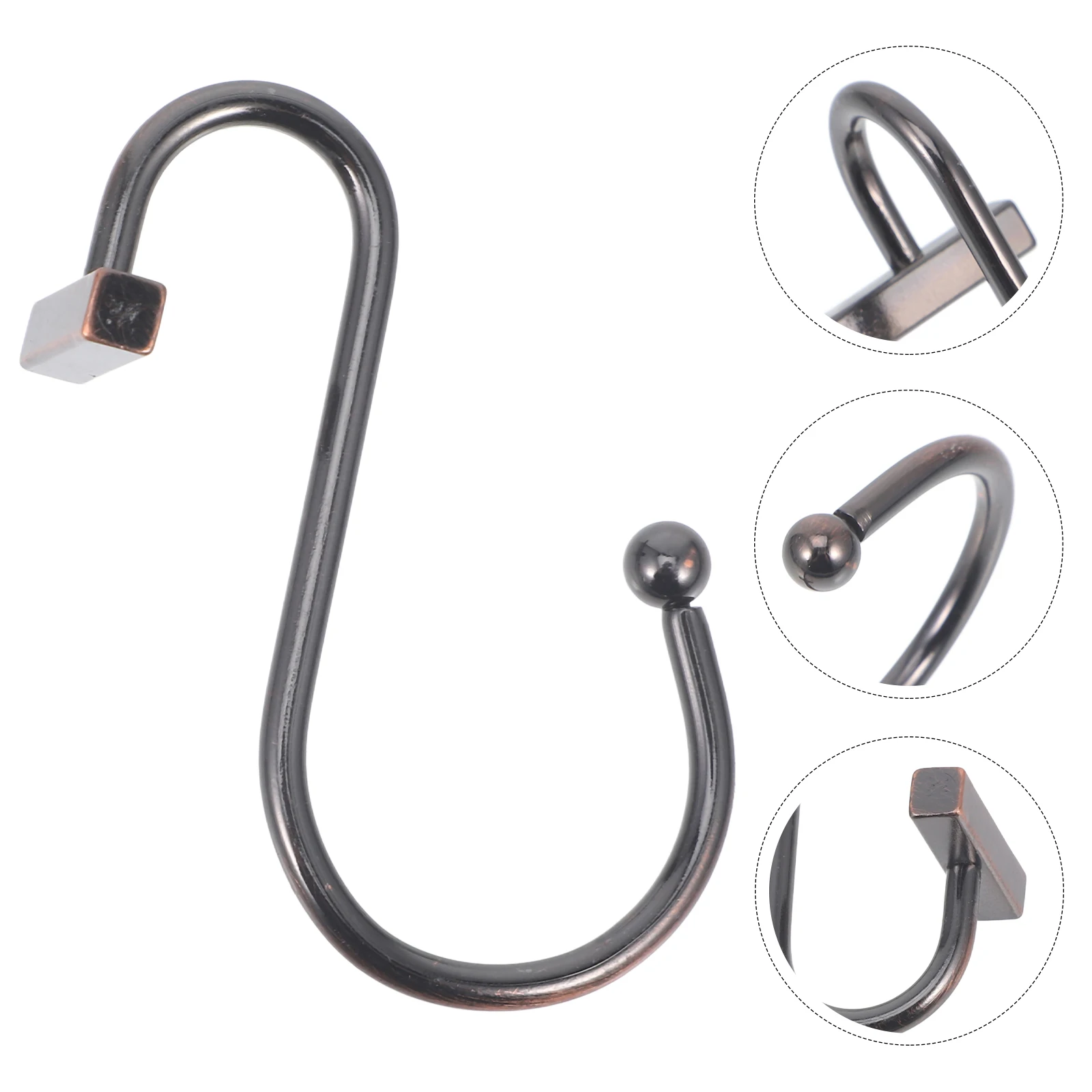 12pcs Shower Curtain Hooks Black Adjustable Bathroom Bedroom Curtains Hooks Easy Glide Smooth Metal
12pcs Shower Curtain Hooks Black Adjustable Bathroom Bedroom Curtains Hooks Easy Glide Smooth Metal