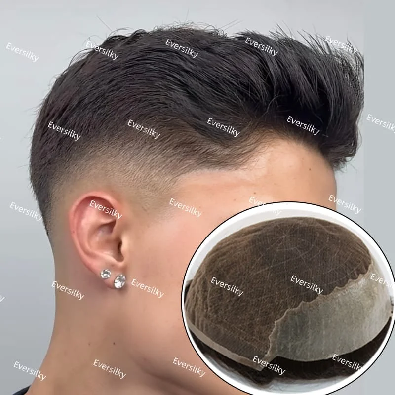 Black Old hair Q6 Men's Toupee swiss Lace & PU Natural Indian Hair Prosthesis Q6 Hair System 130% density Hair Patch for Man Wig
Black Old hair Q6 Men's Toupee swiss Lace & PU Natural Indian Hair Prosthesis Q6 Hair System 130% density Hair Patch for Man Wig