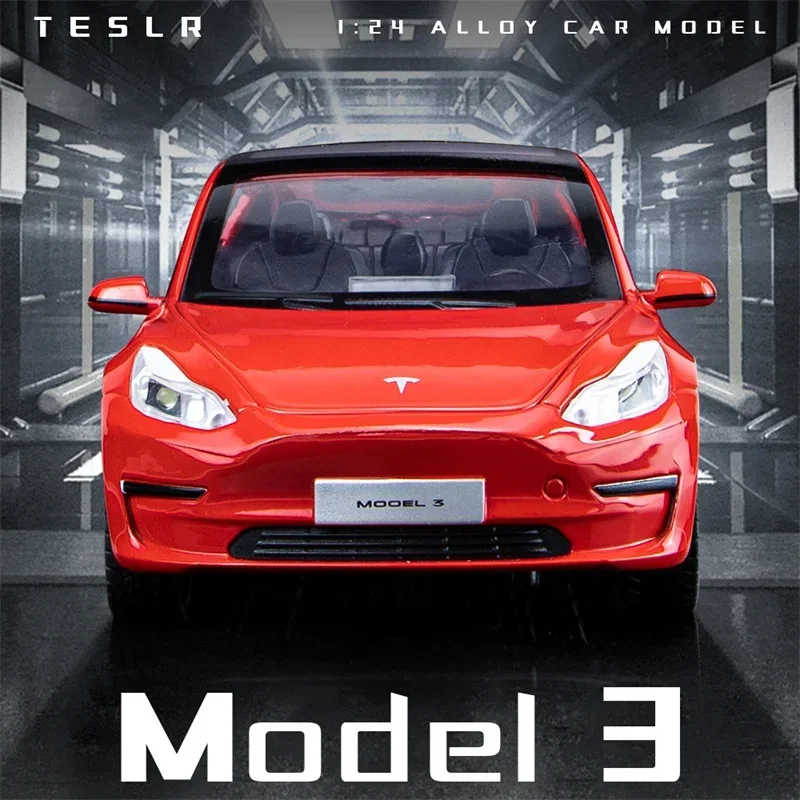 Tesla Model 3 Alloy Model Car 1:24 Toy Diecasts Metal Casting Sound and Light Car Toys Vehicle
Tesla Model 3 Alloy Model Car 1:24 Toy Diecasts Metal Casting Sound and Light Car Toys Vehicle