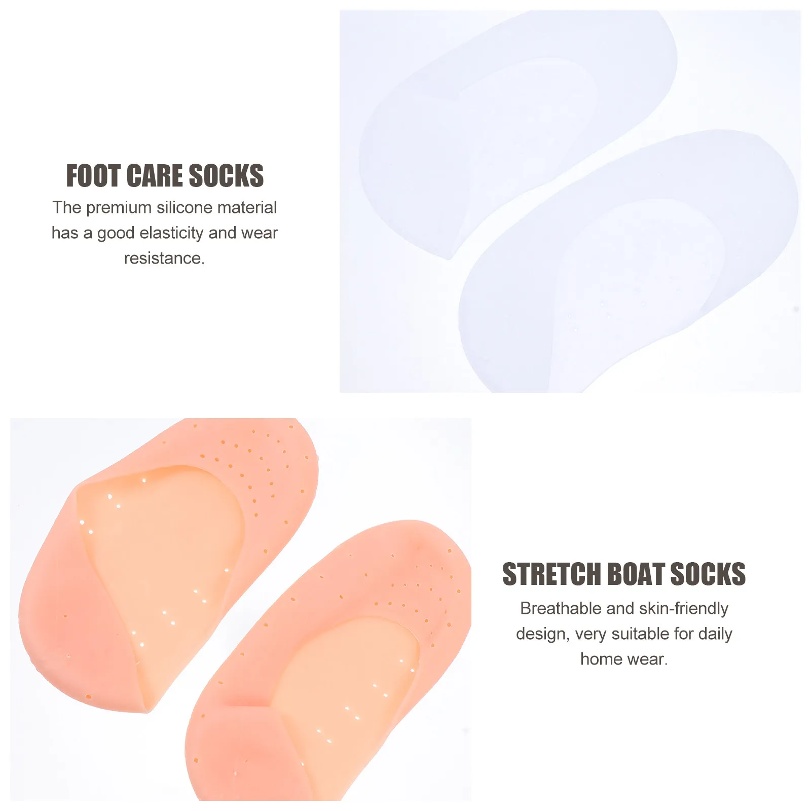 4 пары эластичных силиконовых увлажняющих накладок для ног, противоскользящие носки для ухода за ногами, гелевая защита, дышащие, удобные, для ежедневного ухода
4 пары эластичных силиконовых увлажняющих накладок для ног, противоскользящие носки для ухода за ногами, гелевая защита, дышащие, удобные, для ежедневного ухода