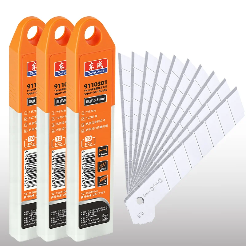 18mm Utility Knife Replacement Blades,Snap Off Alloy Steel Blades for Home Art Craft Paper Box Cutting Utility Knife Tool
18mm Utility Knife Replacement Blades,Snap Off Alloy Steel Blades for Home Art Craft Paper Box Cutting Utility Knife Tool