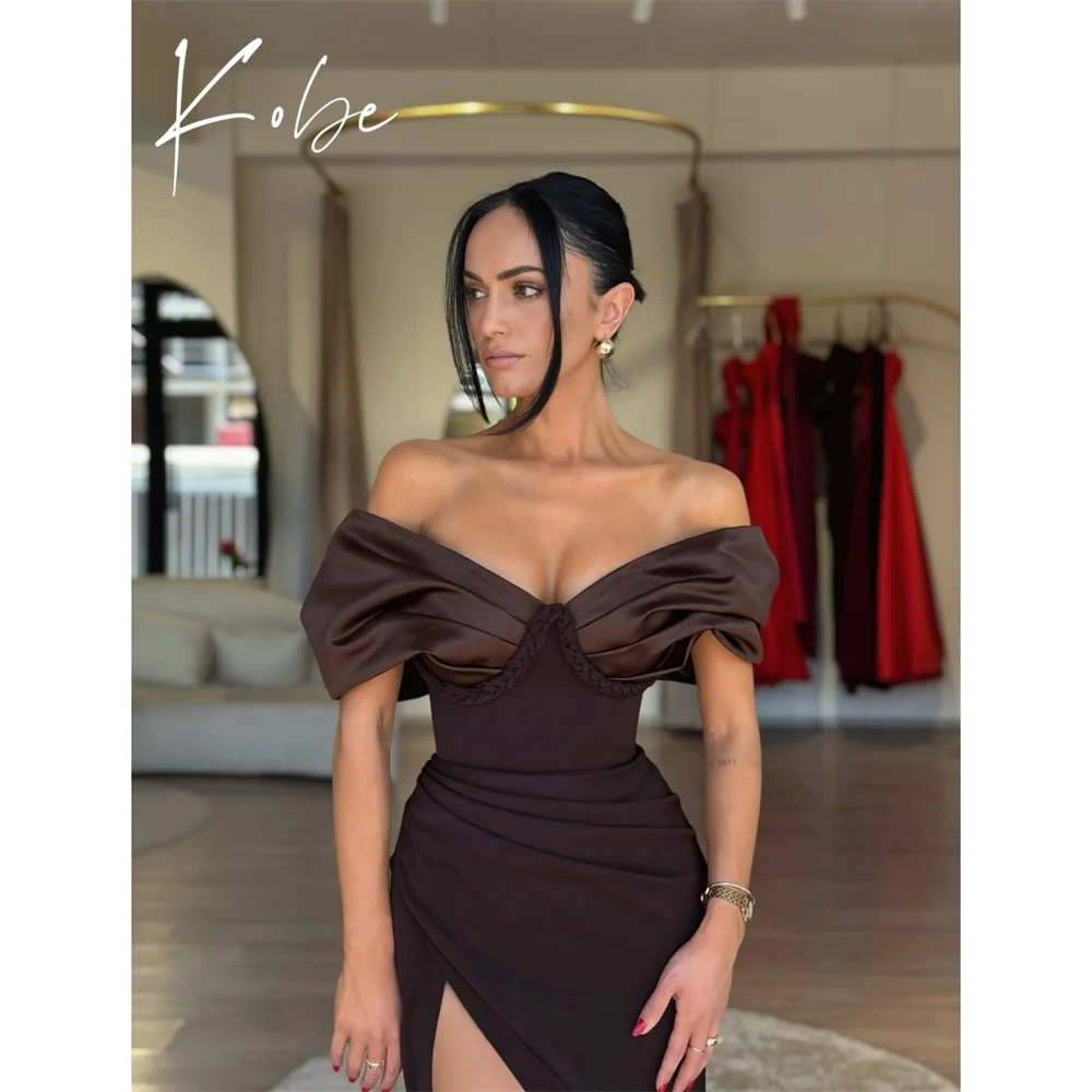 Kobe Side High Split Prom Dresses Off Shoulder Sleeveless Customized فساتين سهرات Floor-Length Chic vestido de gala noche mujer
Kobe Side High Split Prom Dresses Off Shoulder Sleeveless Customized فساتين سهرات Floor-Length Chic vestido de gala noche mujer