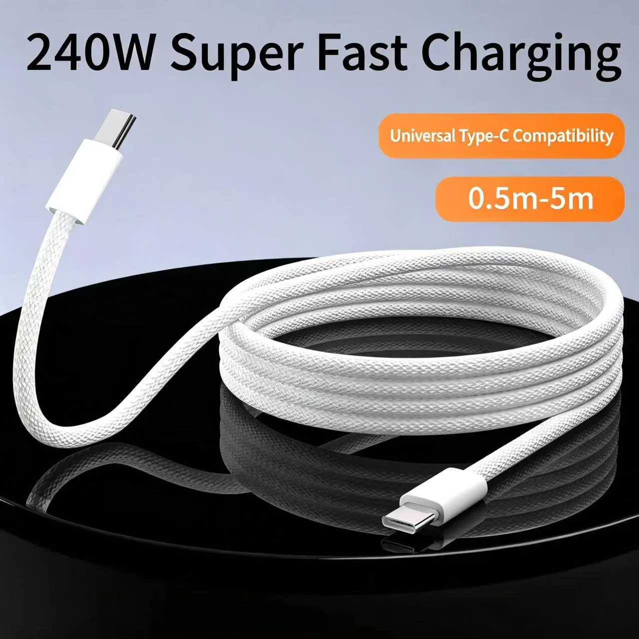 Кабель для быстрой зарядки 240W PD Type-C - Type-C, 5A, нейлоновая оплетка, универсальный, для телефонов, ноутбуков, планшетов, синхронизация данных, длина 3м/5м, зарядный шнур
Кабель для быстрой зарядки 240W PD Type-C - Type-C, 5A, нейлоновая оплетка, универсальный, для телефонов, ноутбуков, планшетов, синхронизация данных, длина 3м/5м, зарядный шнур