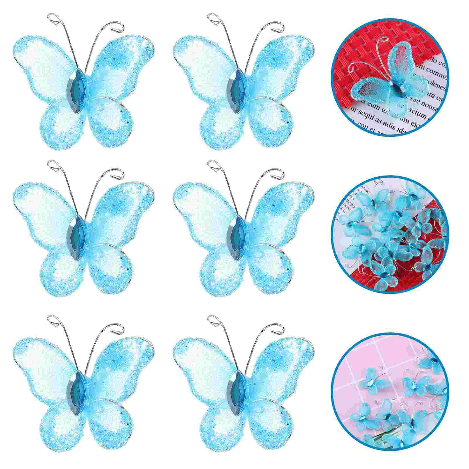 50pcs Sheer Mesh Wire Glitter with (Blue) Wired butterfly decorative butterfly Wedding favor butterfly
50pcs Sheer Mesh Wire Glitter with (Blue) Wired butterfly decorative butterfly Wedding favor butterfly