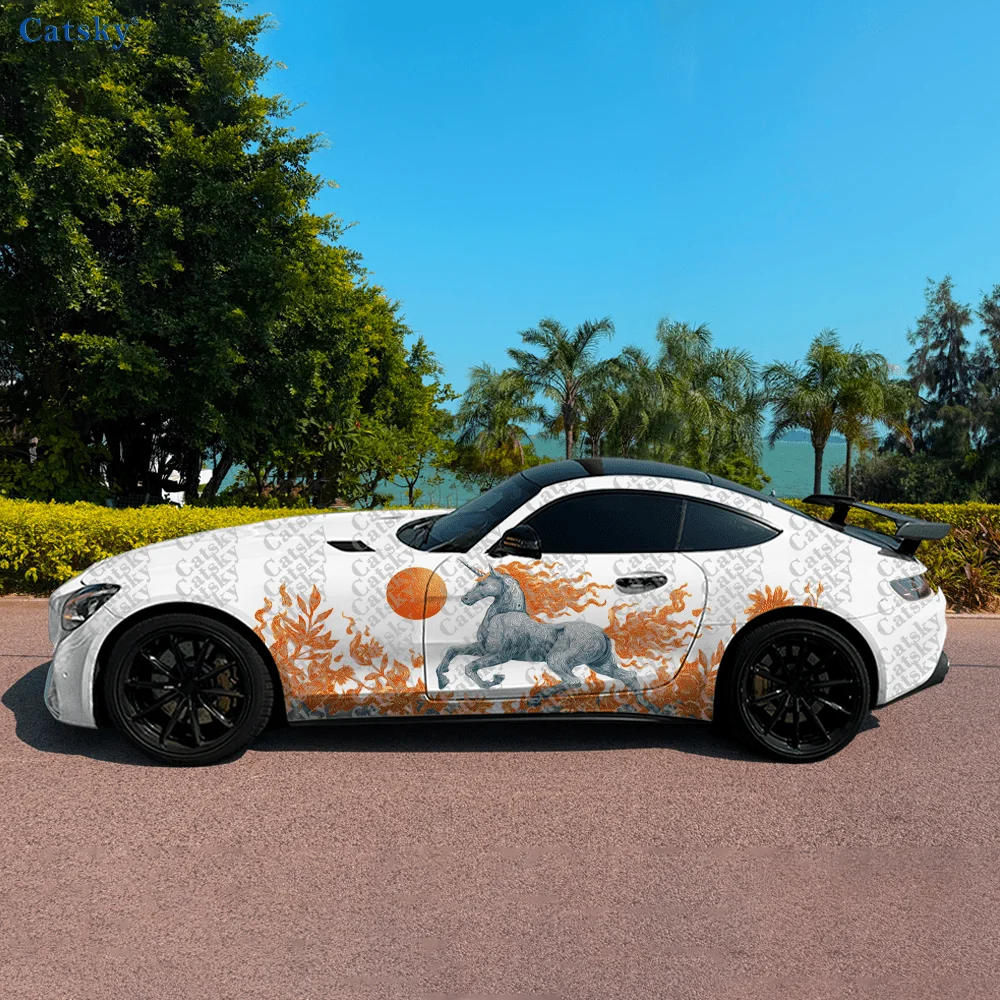 2 шт. наклейки на боковую часть автомобиля «Солнечный единорог», самоклеящиеся, из ПВХ, водонепроницаемые и устойчивые к царапинам, аксессуар для автомобиля, подарок
2 шт. наклейки на боковую часть автомобиля «Солнечный единорог», самоклеящиеся, из ПВХ, водонепроницаемые и устойчивые к царапинам, аксессуар для автомобиля, подарок