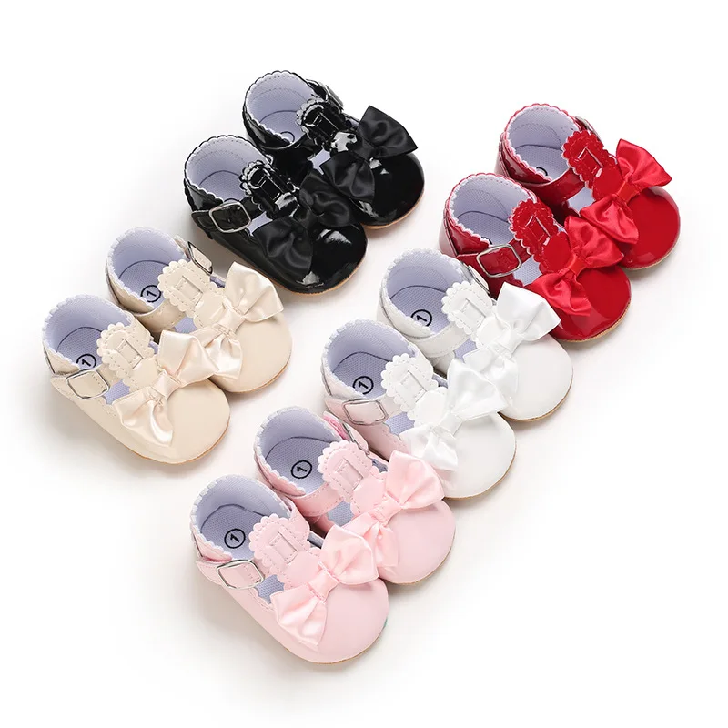 Baby Girl Classic Bowknot Dress Shoes 0-1 Year First Walker PU Rubber Sole Comfortable Newborn Crib
Baby Girl Classic Bowknot Dress Shoes 0-1 Year First Walker PU Rubber Sole Comfortable Newborn Crib