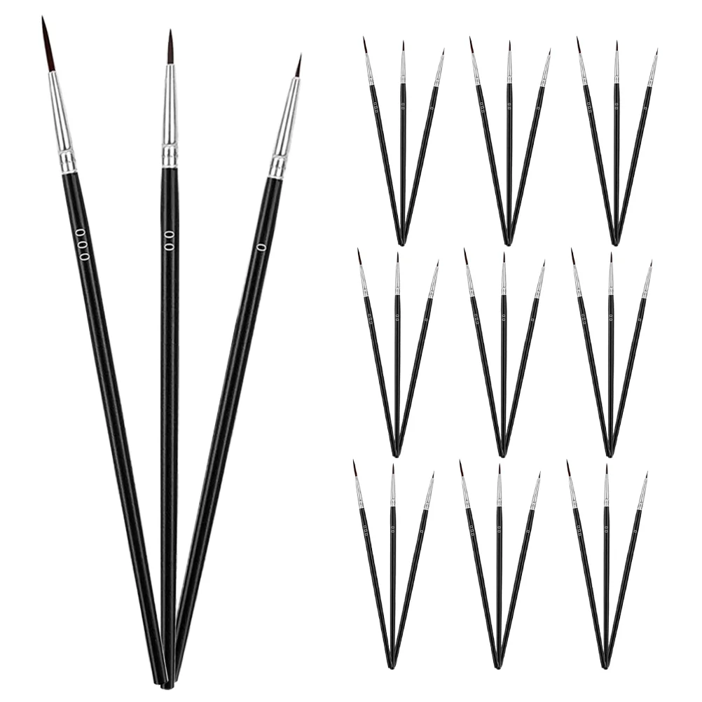 30 Pcs Hook Pen Paint Brushes for Kids Miniature Number Watercolor Painting Tool Nylon Wood Acrylic Detail Child
30 Pcs Hook Pen Paint Brushes for Kids Miniature Number Watercolor Painting Tool Nylon Wood Acrylic Detail Child