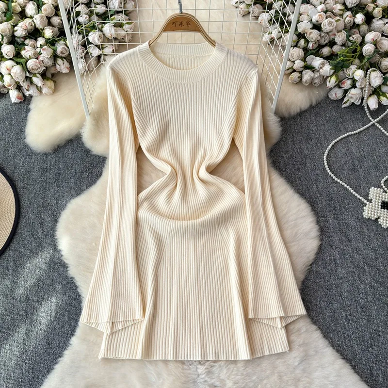 Short Dress Women Knitted Dresses Solid Vestidos Round Neck High Waist Slim Fit Simple Knit Elegant Y2k Party Club Night 2025
Short Dress Women Knitted Dresses Solid Vestidos Round Neck High Waist Slim Fit Simple Knit Elegant Y2k Party Club Night 2025