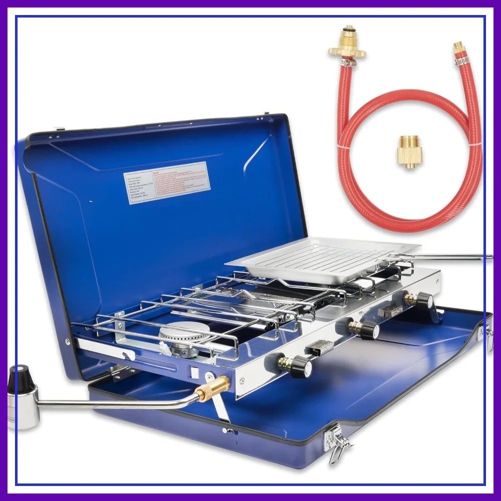 2 Stove & 1 Toast Outdoor Camping Stove For OPD Propane, 14oz Propane, ISO Butane
2 Stove & 1 Toast Outdoor Camping Stove For OPD Propane, 14oz Propane, ISO Butane