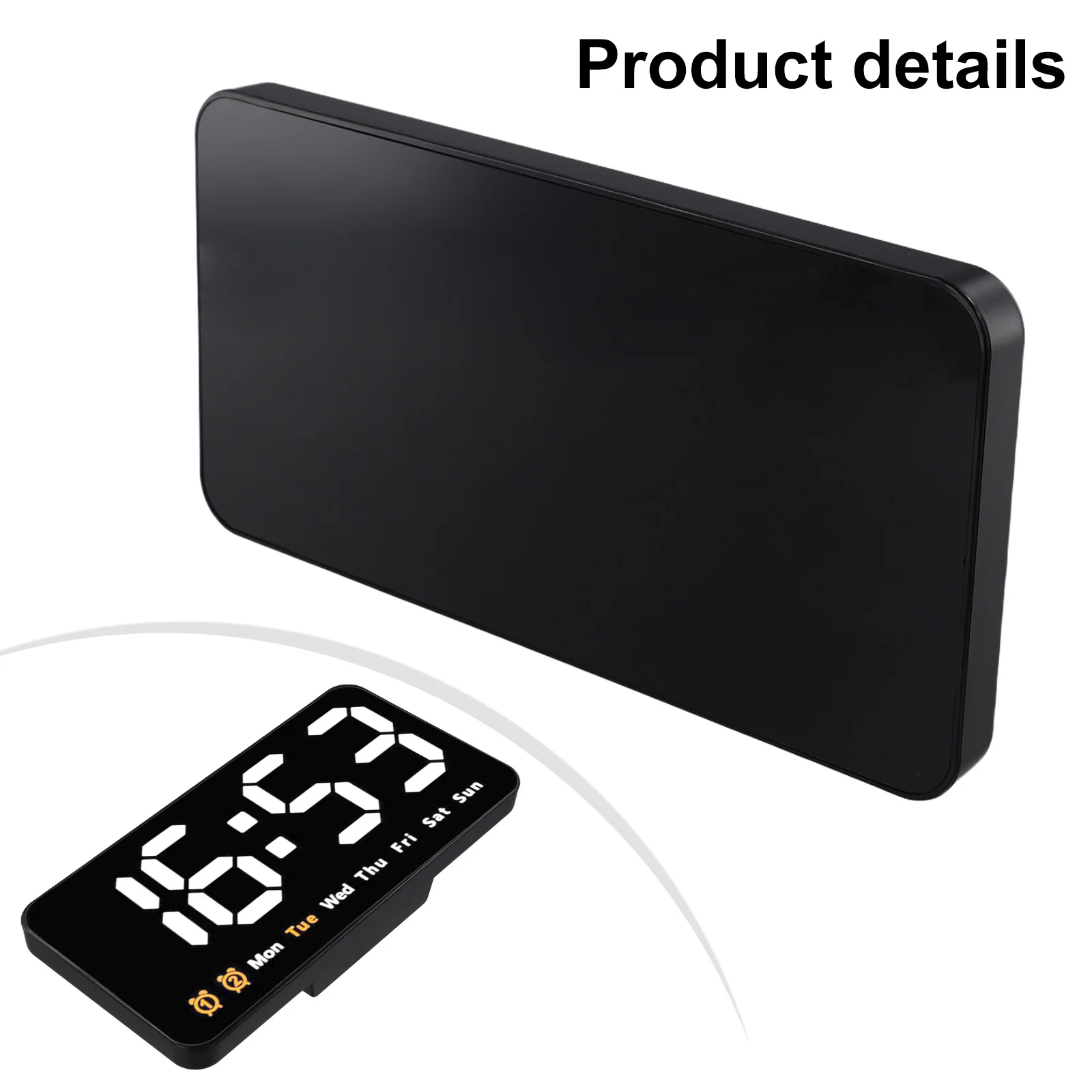 Alarm Clock with High Definition Display for Time and Temperature Adjustable Light Levels for Optimal Viewing Conditions
Alarm Clock with High Definition Display for Time and Temperature Adjustable Light Levels for Optimal Viewing Conditions