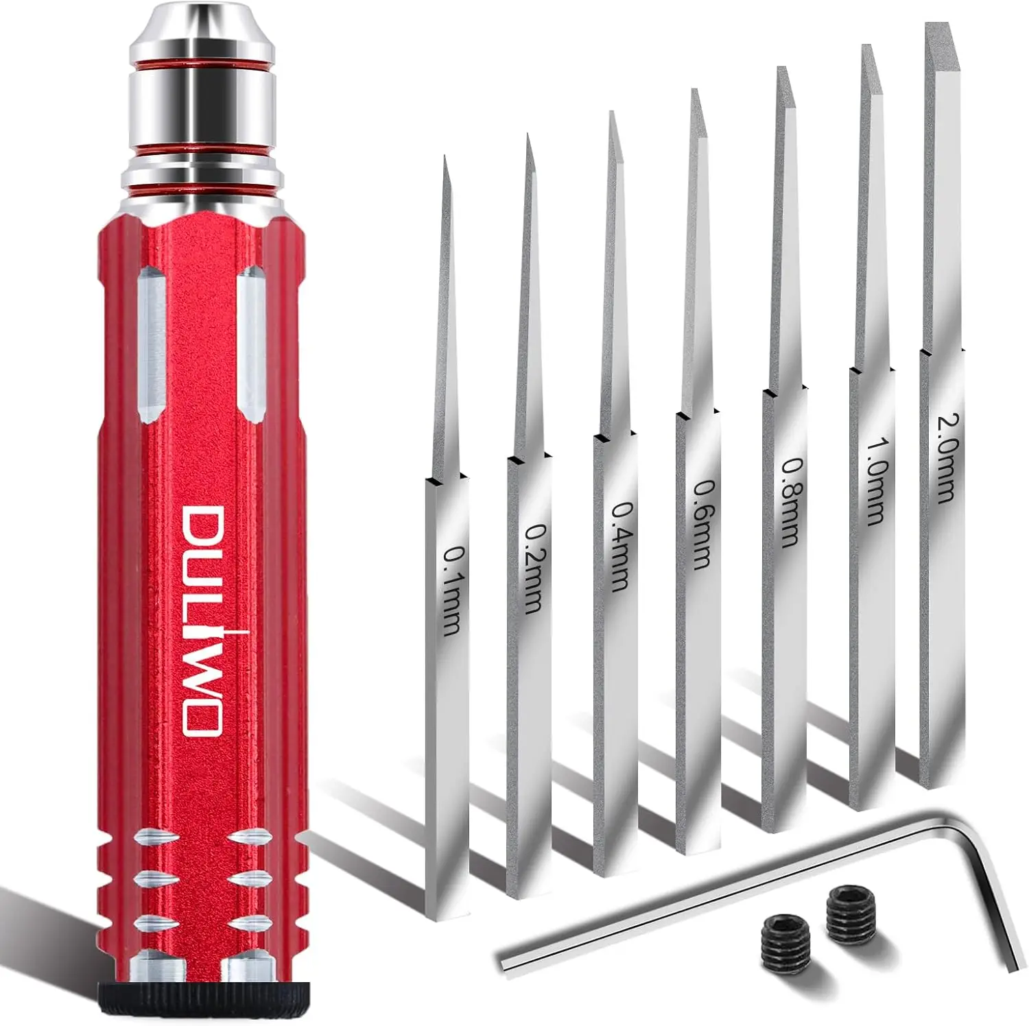 Model Scriber with 7 Blades 0.1-2.0mm for Gundam Carving and Panel Line Hobby Cutting Tool
Model Scriber with 7 Blades 0.1-2.0mm for Gundam Carving and Panel Line Hobby Cutting Tool