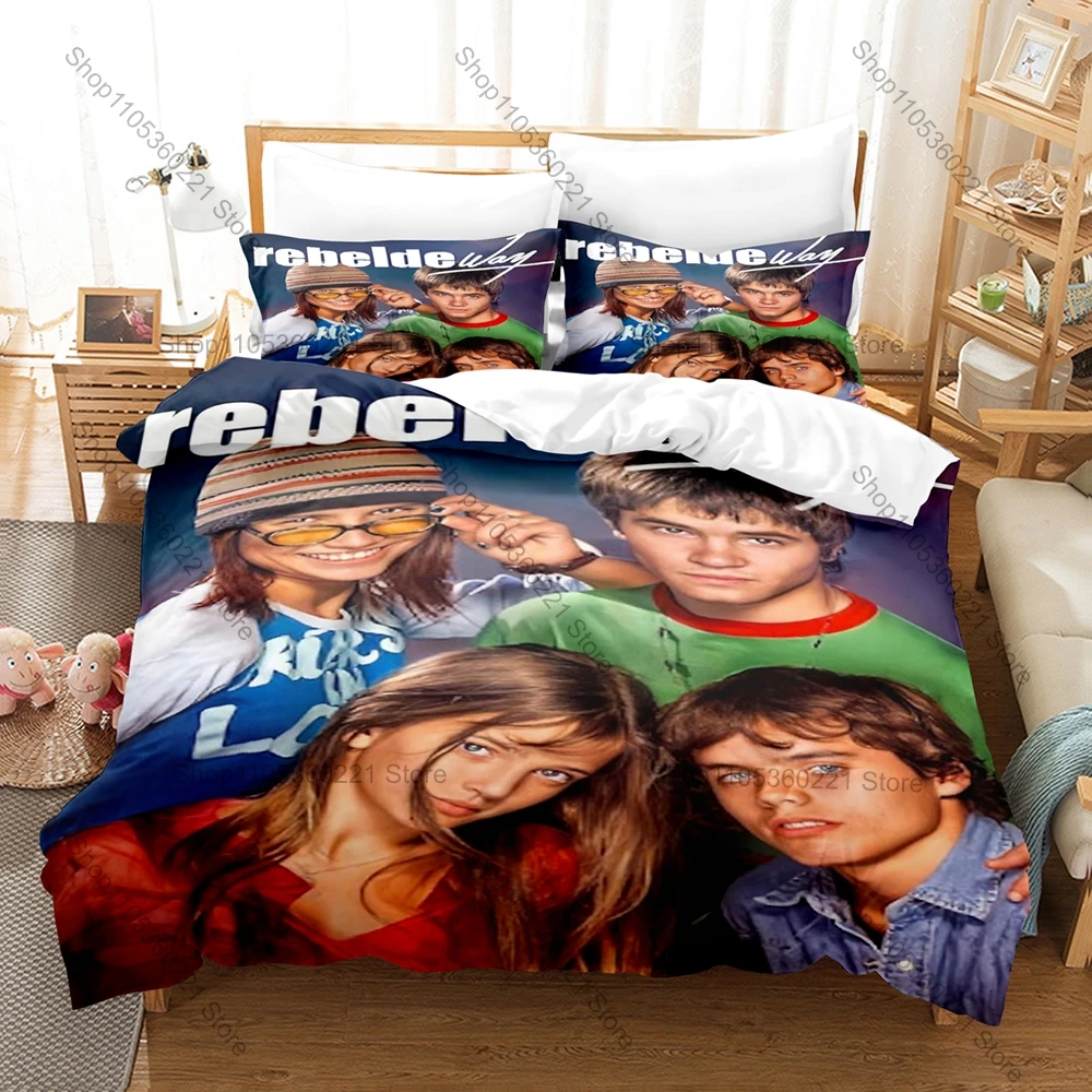 Rebelde Way Themed Duvet Cover + 2 Pillowcases Popular Show Graphic Cozy Home & Dorm Bedding
Rebelde Way Themed Duvet Cover + 2 Pillowcases Popular Show Graphic Cozy Home & Dorm Bedding