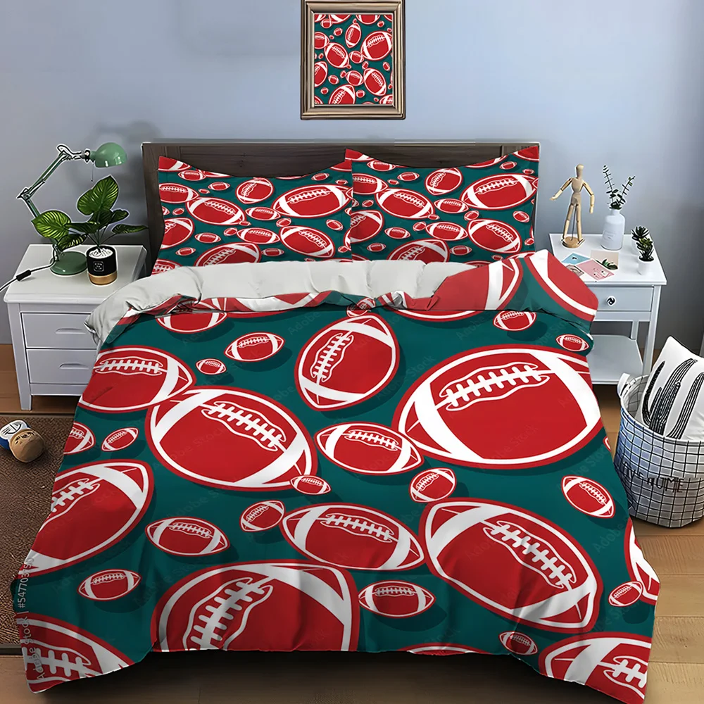 Red and white football pattern background Bedding Set for Kids Luxury Gift 3pcs Digital Print Comforter Set Soft Comfortable
Red and white football pattern background Bedding Set for Kids Luxury Gift 3pcs Digital Print Comforter Set Soft Comfortable